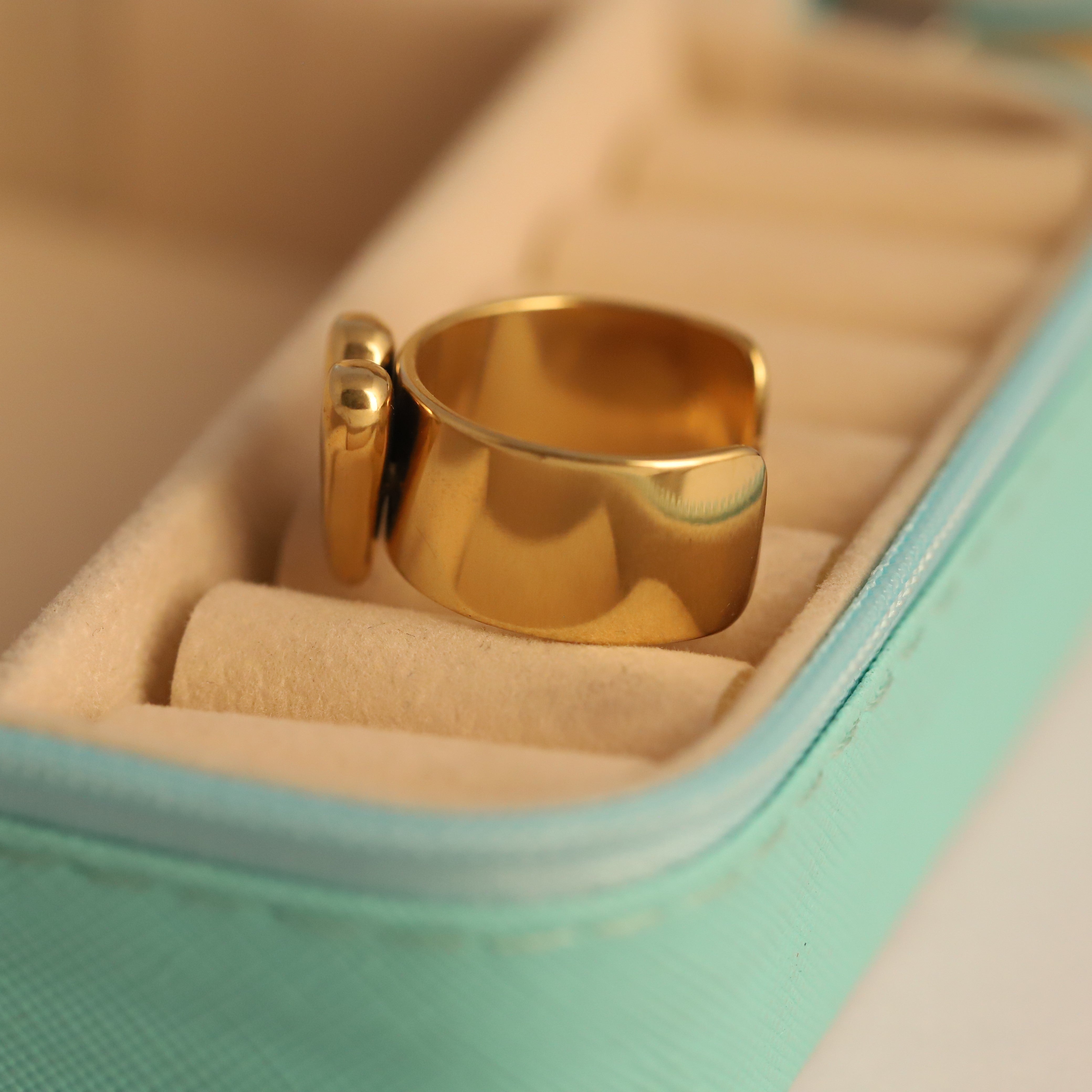 Bold Heart Adjustable Ring