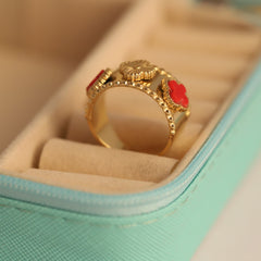Regal Bloom Adjustable Ring