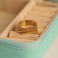 Geometric Stacked Ring Set